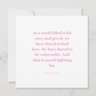 Love quote save the date