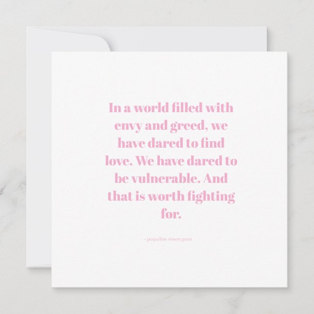 Love quote save the date (Front)