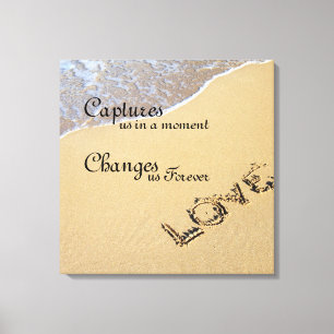 Love Quote Stretched Canvas Print