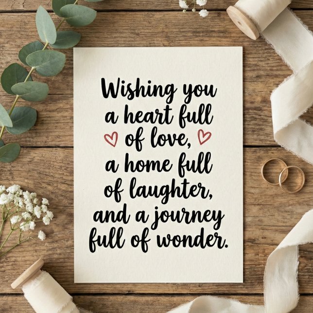 Love Quote Wedding Engagement Party Card (Creator Uploaded)