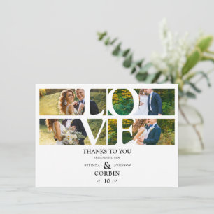 Love Quote White Trendy Credit Card 