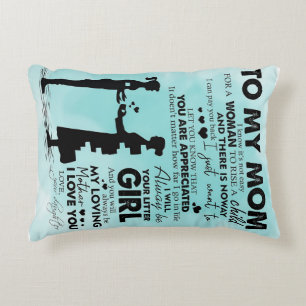 Love Quotes Gift   To My Mum Present   Decorative Cushion