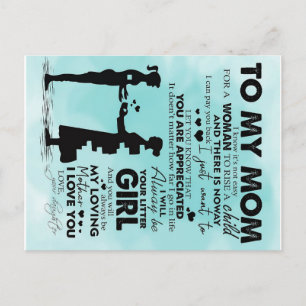 Love Quotes Gift To My Mum Present Postcard