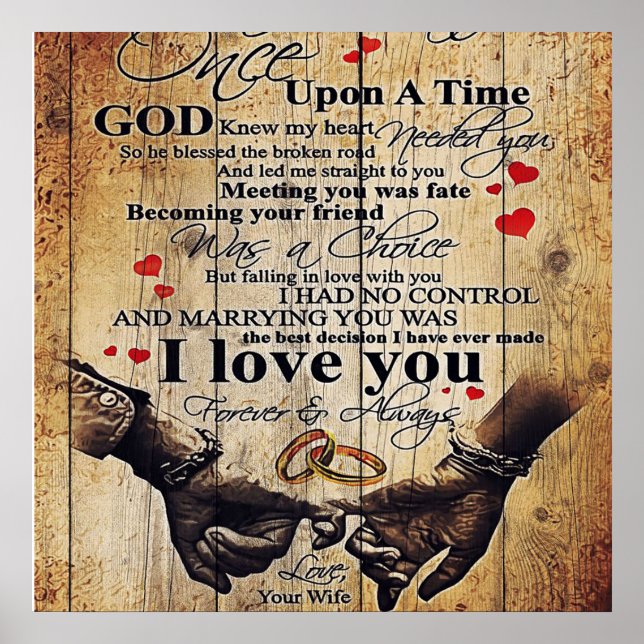 Love Quotes To My Husband, Home Decor (Front)