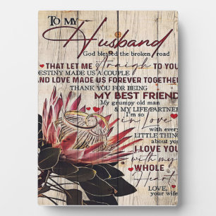 Love Quotes To My Husband, Home Decor Plaque