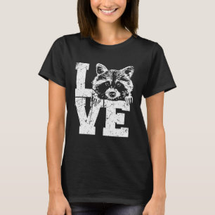 Love Racoon Animal Trash Panda Cute Racoon  1 T-Shirt