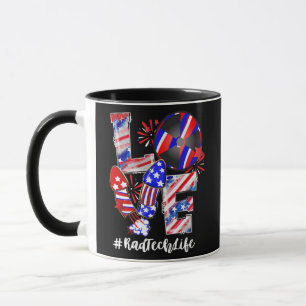 LOVE Radiology Fireworks Rad Tech Life 4th Of Mug
