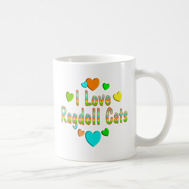 Love Ragdoll Cats Coffee Mug (Right)