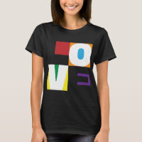 Love Rainbow 6 Colours Modern Letter Art Design