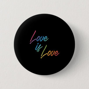 Love Rainbow Colour Cute Happy Positive Quote Grap 6 Cm Round Badge