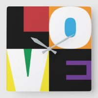 Love Rainbow Colours Clean-Cut Design Letter Art