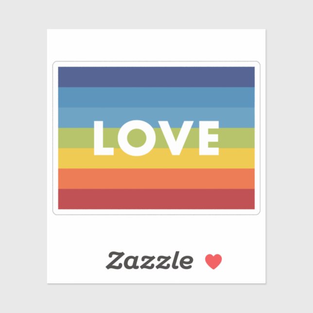 Love Rainbow Flag (Sheet)