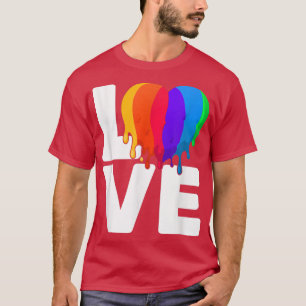 LOVE Rainbow Lesbian Gay Pride Month Transgender L T-Shirt