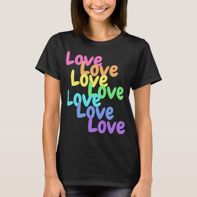 "Love" Rainbow Women's T-Shirt (Front)