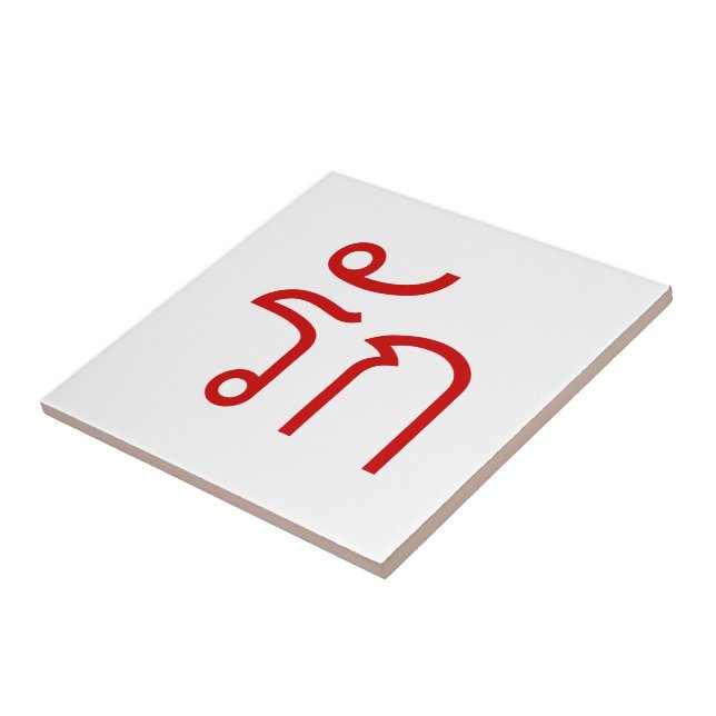 Love ❤ RAK in Thai Language Script ❤ Tile (Side)