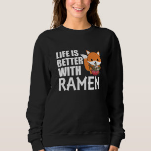 Love Ramen Cute Fox Kawaii Foxes Sweatshirt