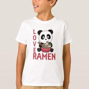 Love Ramen Cute Panda Kawaii Pandas T-Shirt