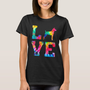 Love Rat Terrier Tie Dye Dog Mum Dad T-Shirt