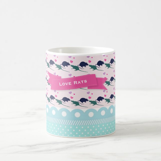 Love Rats Polka Dot Coffee Mug (Center)
