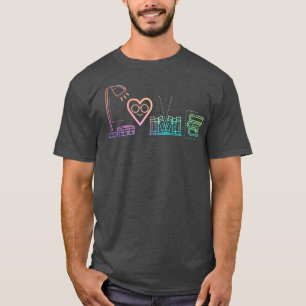 Love Reading Book Lover Abibliophobia Bookworm Rea T-Shirt