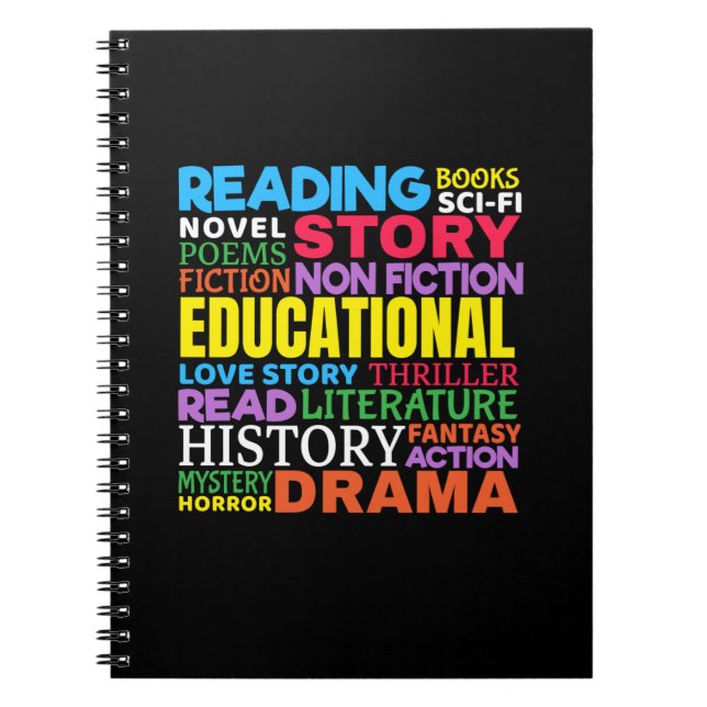 Love Reading Books - Genre Word Art (Front)