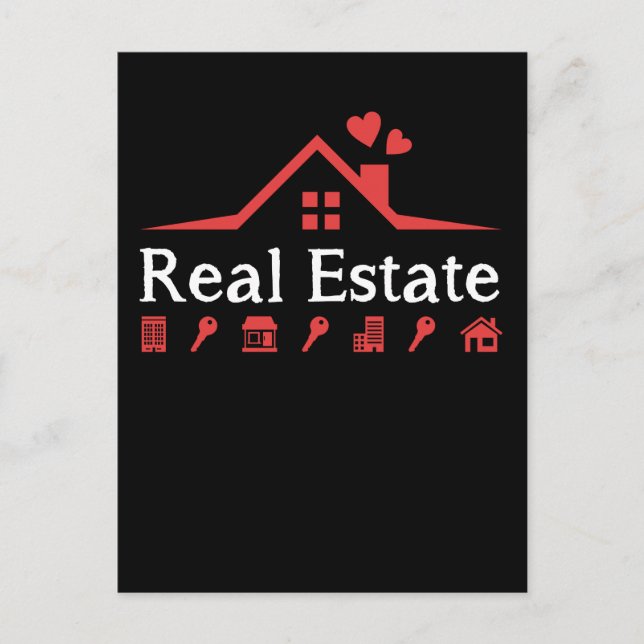 Love Real Estate Property Agent Postcard (Front)