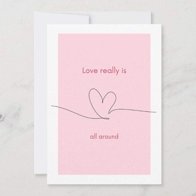 Love really is all around invitation (Front)