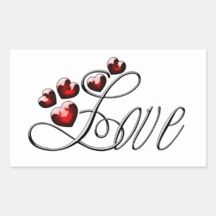 Love Rectangular Sticker