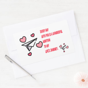 love  rectangular sticker