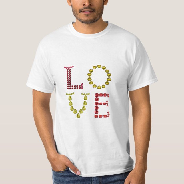 Love, Red and Yellow T-Shirt (Front)