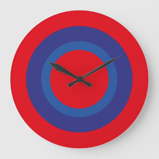 LOVE RED BLUE SPECIAL USA/EEUU by Masanser Large Clock