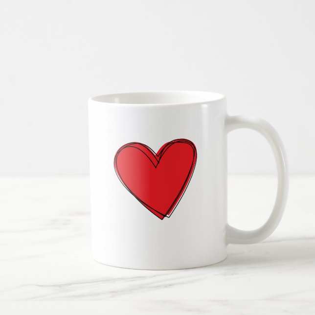Love Red Heart Mug (Right)