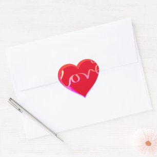 Love Red Heart Sticker