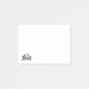 Love Red Hearts Heart Romantic Cute Wedding Post-it Notes