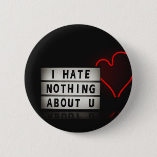 Love Red lights Aesthetic Type Based Posters Art 6 Cm Round Badge