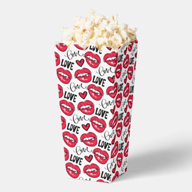 Love Red Lips  Favour Box (Popped)
