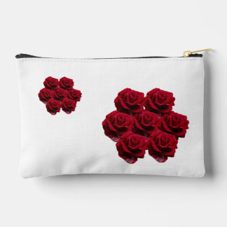 Love. Red roses from the garden. Accessory Pouch