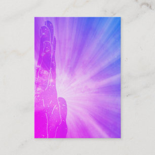 *~* Love Reiki Energy Healing Hand Radiating Business Card