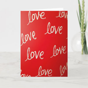 Love Repeated Crimson Red Card