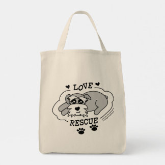 Love Rescue - Grocery Tote Bag