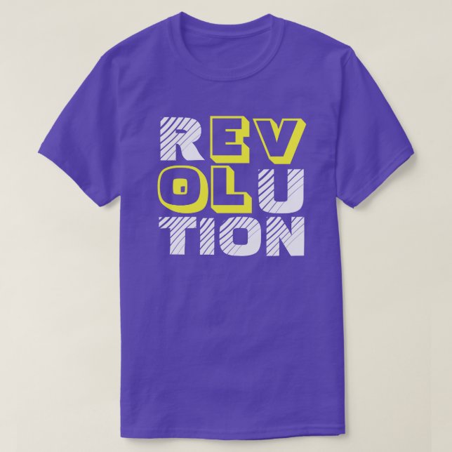 LOVE REVOLUTION TEXT DESIGN T-Shirt (Design Front)