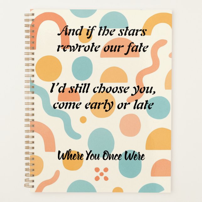 Love Rewritten by the Stars, Chosen Always Planner (Front)