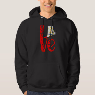 Love Rhode Island In Block Letters Hoodie
