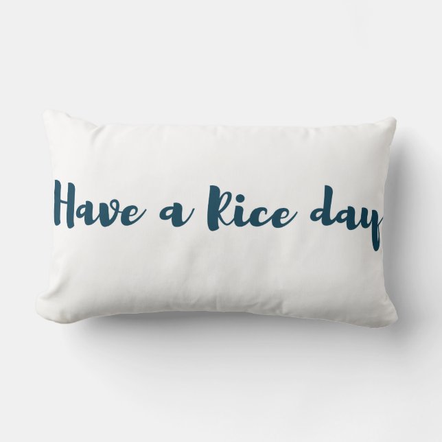Love Rice Lake lumbar pillow (Front)