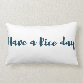 Love Rice Lake lumbar pillow