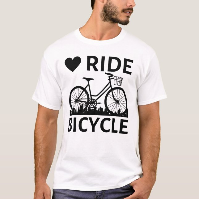 Love Ride Bicycle  T-Shirt (Front)