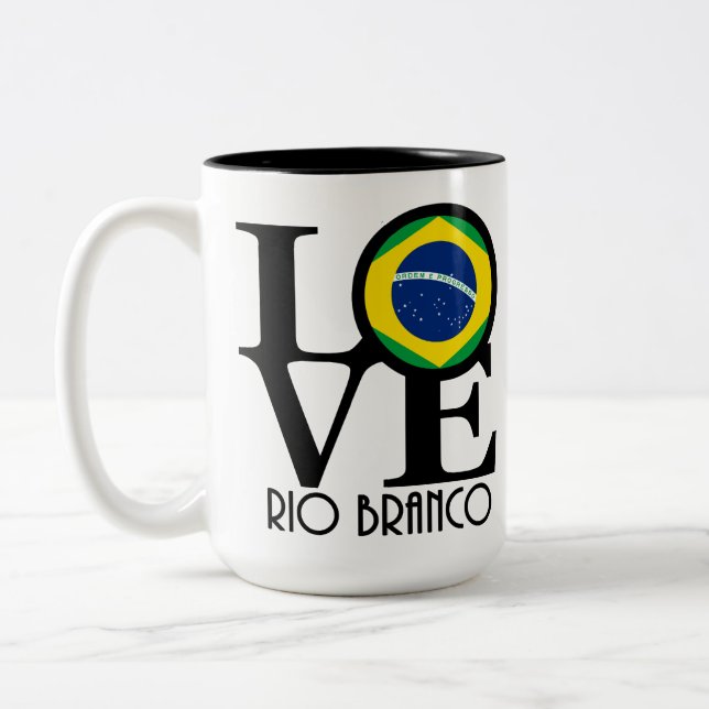 LOVE Rio Branco 15oz Two-Tone Coffee Mug (Left)