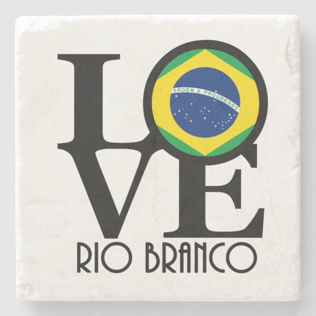 LOVE Rio Branco Stone Coaster (Front)