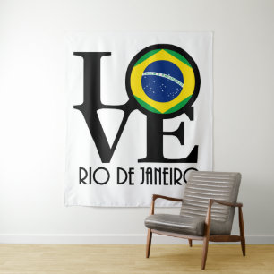 LOVE Rio de Janeiro Tapestry