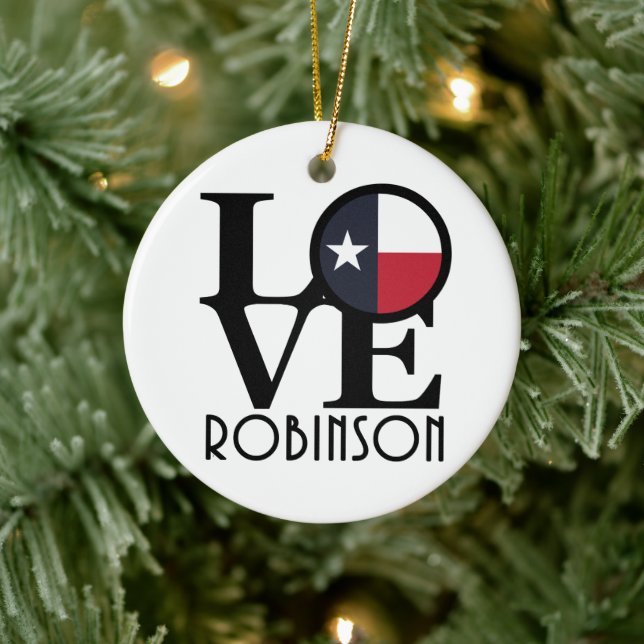 LOVE Robinson Texas Ceramic Tree Decoration (Tree)